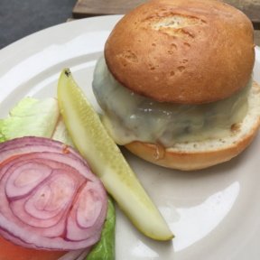 Gluten-free cheeseburger from The Dubliner